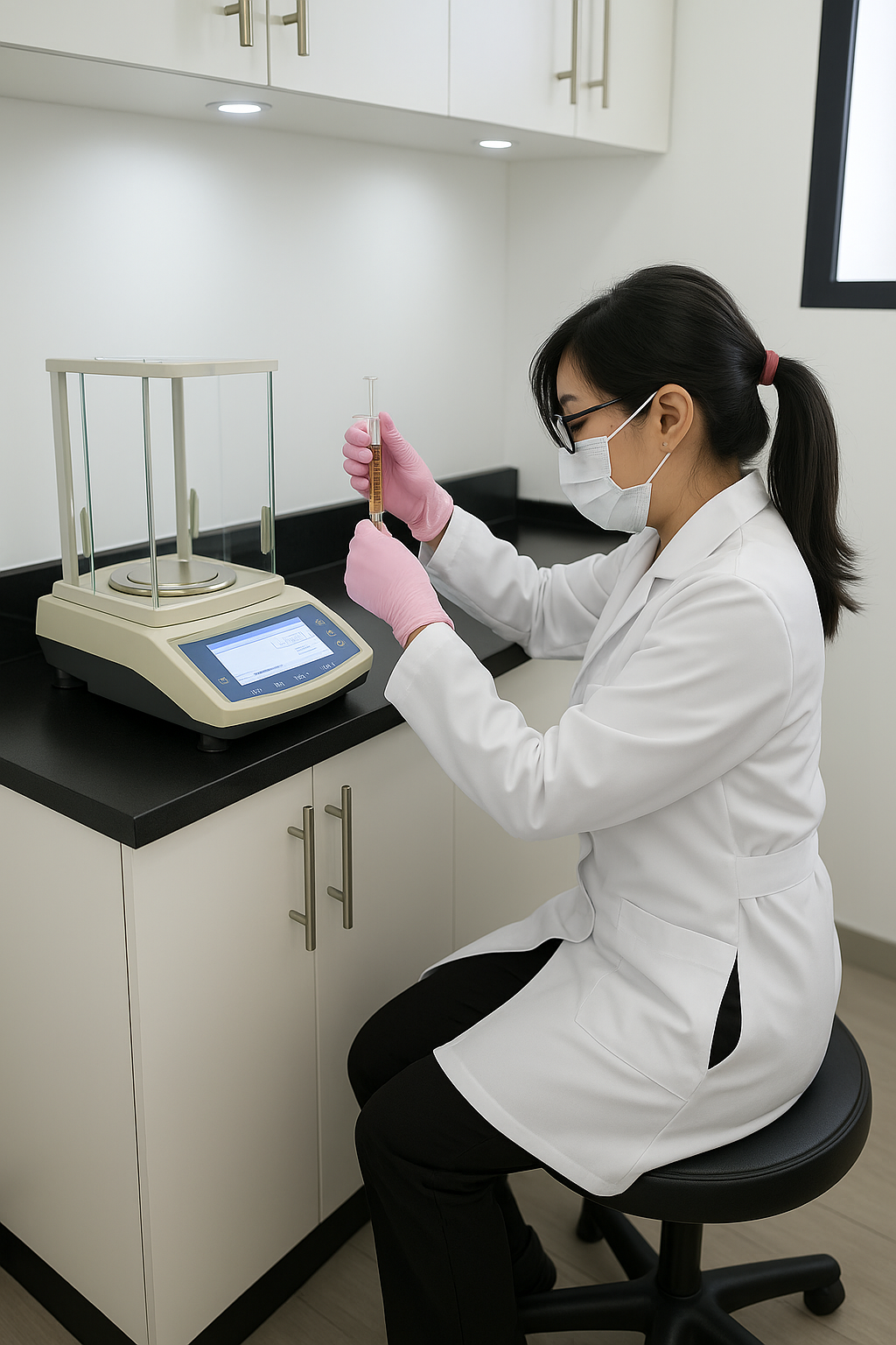 Scientist working in laboratory